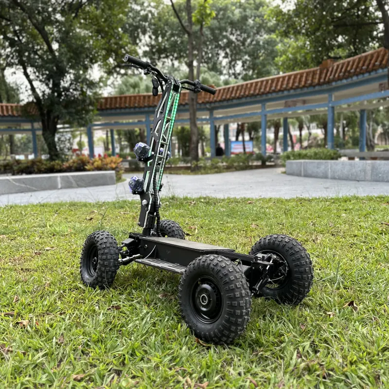 All-terrain scooter outdoors